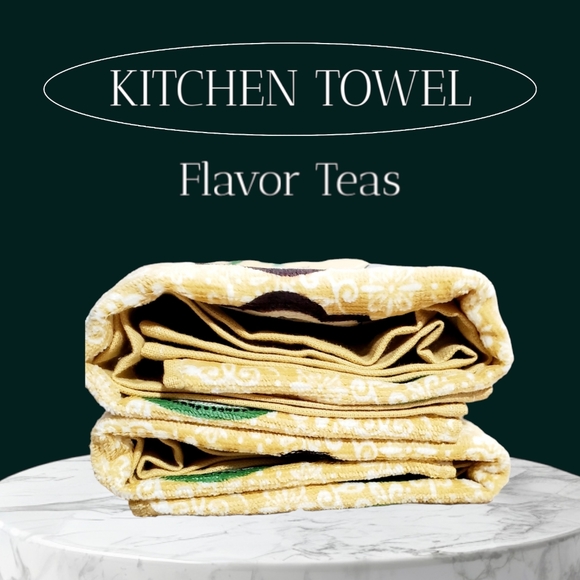 🆕️ Kitchen Teapot Tea Towels Modern Flare with a Vintage Look set of 2 - Picture 4 of 14